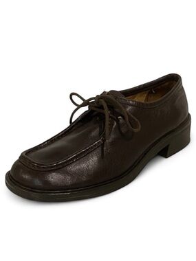 Clarks Wallabee Dark Brown Leather Shoes Oxfords Size 7.5 Women’s Lace-up Casual